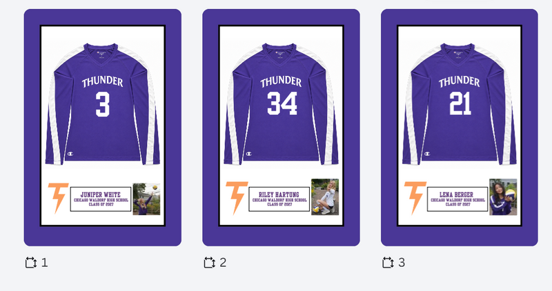3 jersey frames 18x24