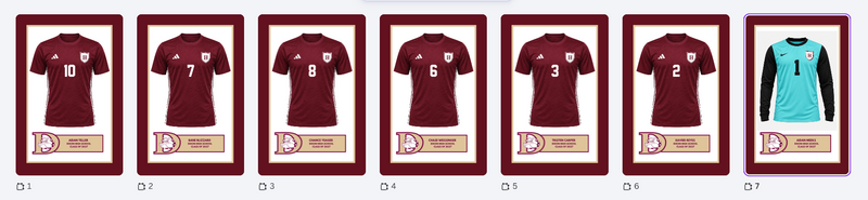 7 Jersey Frames Soccer Dixon High School