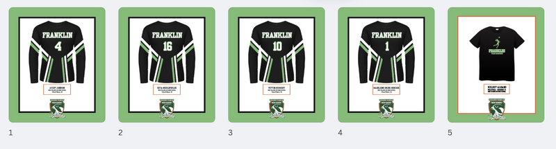 5 Ben Franklin Volleyball Frames 20x24