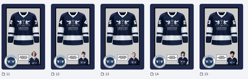 22 frames hockey  Griffins unified hockey Class of 2026
