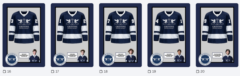 22 frames hockey  Griffins unified hockey Class of 2026