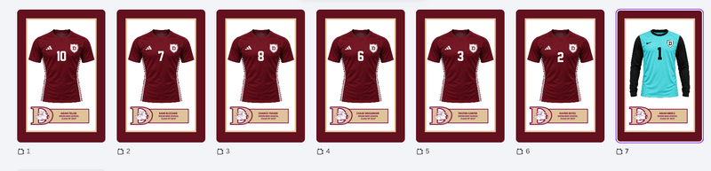 7 Jersey Frames Soccer Dixon High School