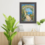 11x13 Frame Silver Gunmetal Pewter Scoop Picture Frame