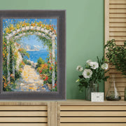 15x15 Frame Silver Gunmetal Pewter Scoop Picture Frame