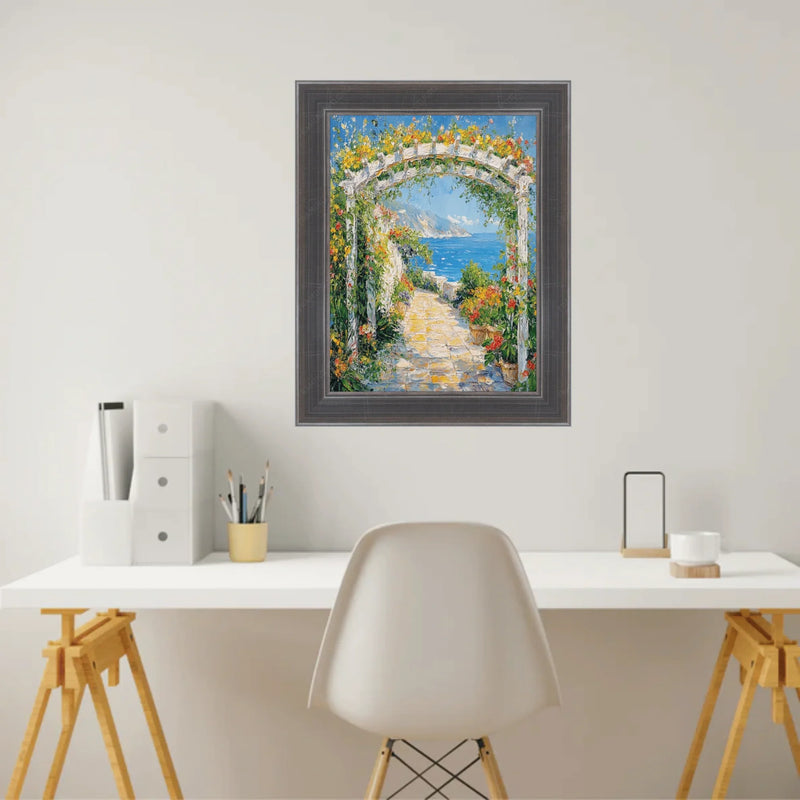 18x24 Frame Silver Gunmetal Pewter Scoop Picture Frame