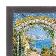 20x40 Frame Silver Gunmetal Pewter Scoop Picture Frame