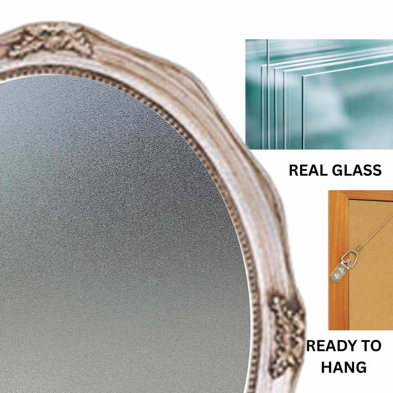 11x14 Silver Antique Oval Vintage Picture Frame