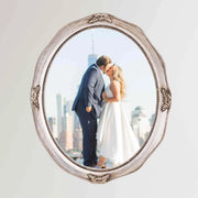 11x14 Silver Antique Oval Vintage Picture Frame