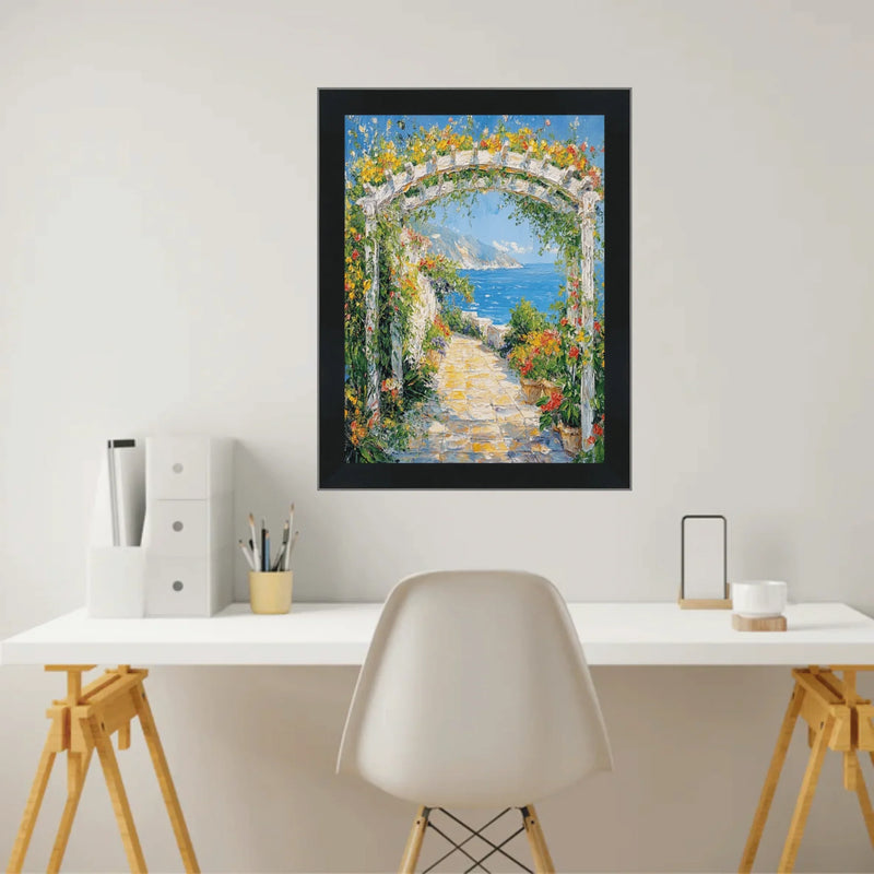 24x36 Frame Simple Flat Matte Black Wood Picture Frame