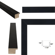 32x24 Frame Simple Flat Matte Black Wood Picture Frame