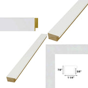 27x27 Frame Simple Flat Matte White Wood Picture Frame