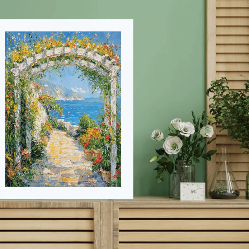 40x40 Frame Simple Flat Matte White Wood Picture Frame