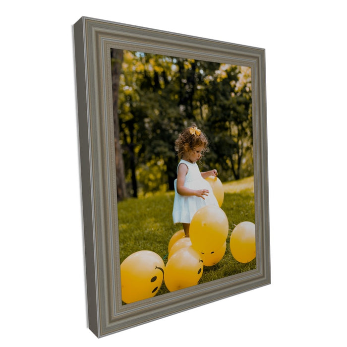 Traditional Silver leaf Pewter Picture Frame
