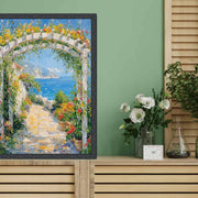 9x12 Frame Slim Black Ash Floral Picture Frame