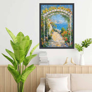 8.5x11 Frame Slim Black Ash Floral Picture Frame