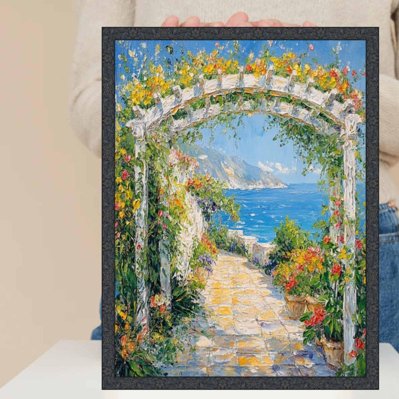 12x15 Frame Slim Black Ash Floral Picture Frame