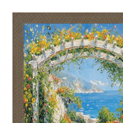 13x16 Frame Slim Cris Cross Gothic Aged Antique Silver Picture Frame