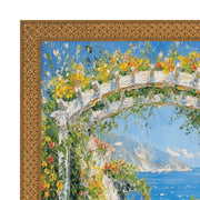 20x40 Frame Slim Cris Cross Gothic Antique Gold Picture Frame