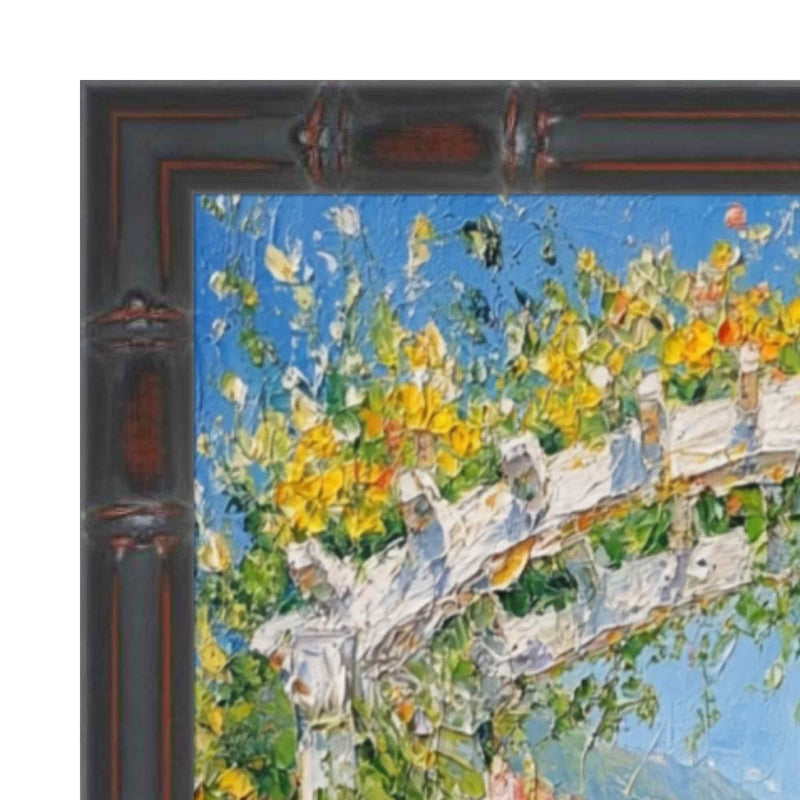 11x14 Frame Slim Dark Bamboo Wood Picture Frame Boho