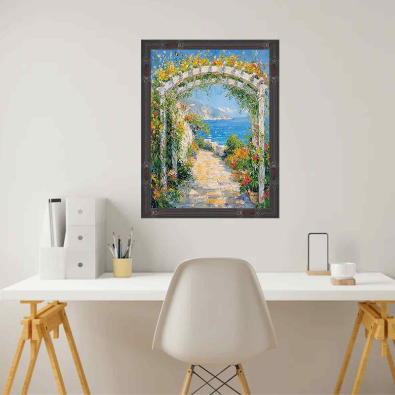 11x16 Frame Slim Dark Bamboo Wood Picture Frame Boho