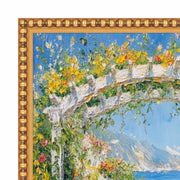 28x28 Frame Slim Gold Leaf Beaded Picture Frame