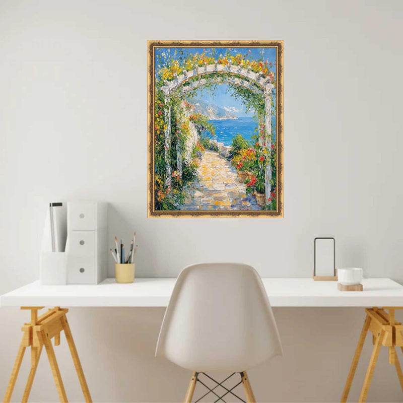 14x17 Frame Gold Leaf Design Picture Frame Deco home 