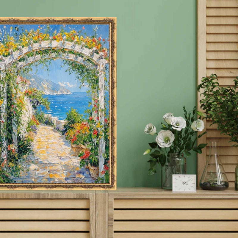 14x14 Frame Gold Leaf Design Picture Frame Deco home 