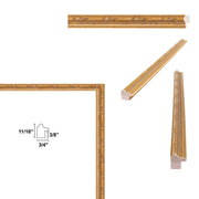 10x12 Frame Gold Leaf Design Picture Frame Deco home 