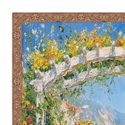 36x48 Frame Slim Gold Leaf Floral Star Picture Frame