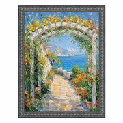 12x14 Frame Slim Gotham Black Beaded Picture Frame