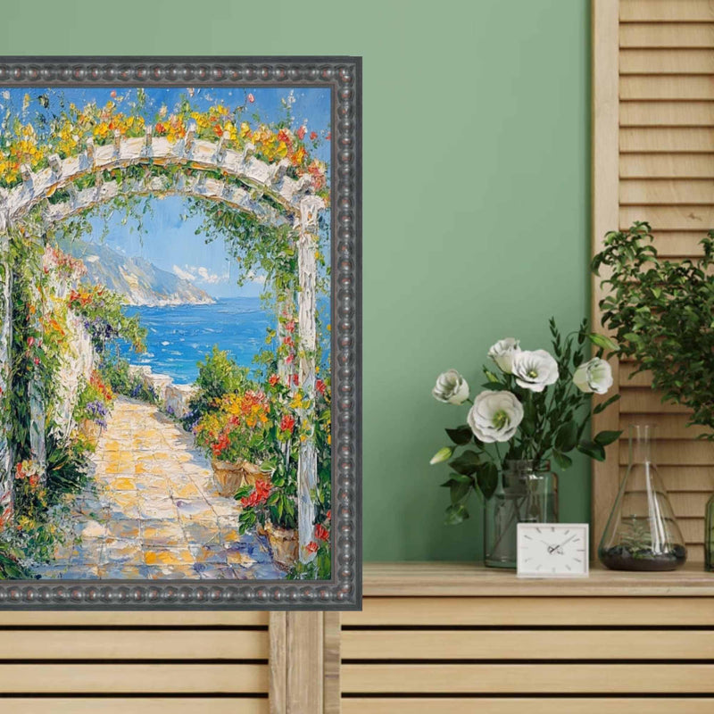 10x15 Frame Slim Gotham Black Beaded Picture Frame