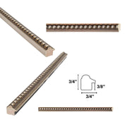 11x13 Frame Slim Silver Leaf Beaded Picture Frame 