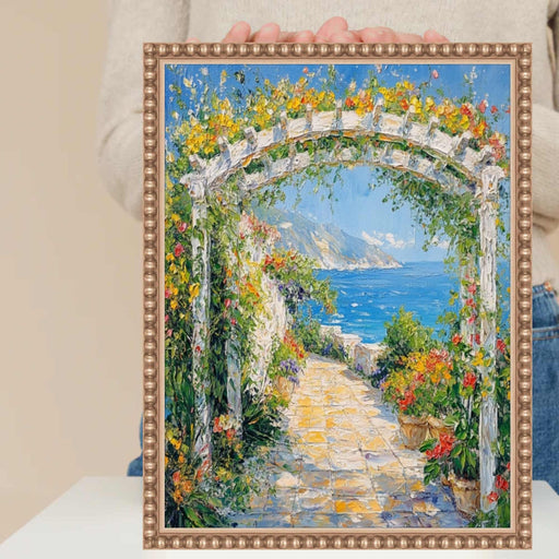 27x41 Frame Slim Silver Leaf Beaded Picture Frame 