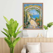 30x30 Frame Slim Silver Leaf Beaded Picture Frame 