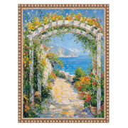 8x10 Frame Slim Silver Leaf Beaded Picture Frame 