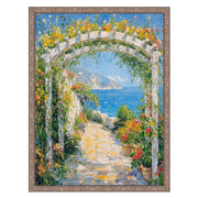 28x40 Frame Slim Silver Pewter Leaf Floral Star Picture Frame