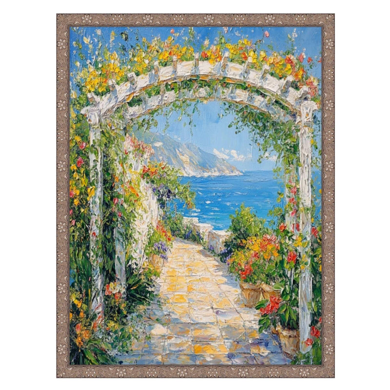 40x60 Frame Slim Silver Pewter Leaf Floral Star Picture Frame