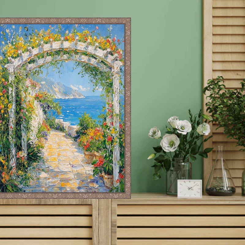 30x40 Frame Slim Silver Pewter Leaf Floral Star Picture Frame