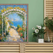 40x60 Frame Slim Silver Pewter Leaf Floral Star Picture Frame