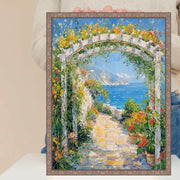 10x14 Frame Slim Silver Pewter Leaf Floral Star Picture Frame