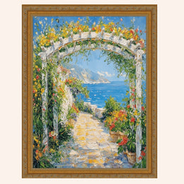 16x20 Frame Slim Vintage Antique Gold Beaded Picture Frame