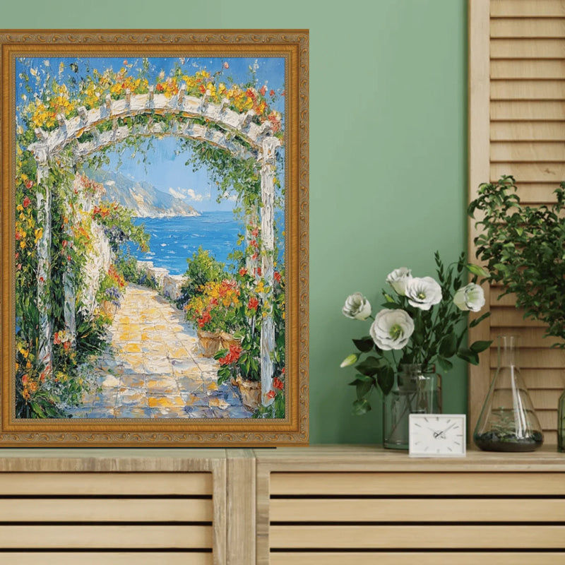 16x20 Frame Slim Vintage Antique Gold Beaded Picture Frame