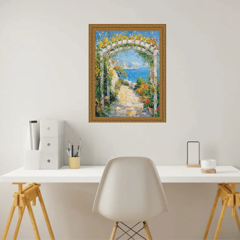 18x24 Frame Slim Vintage Antique Gold Beaded Picture Frame