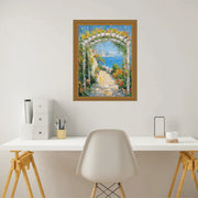 24x36 Frame Slim Vintage Antique Gold Beaded Picture Frame