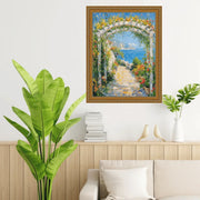 40x40 Frame Slim Vintage Antique Gold Beaded Picture Frame