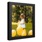Modern Black 16x6 Picture Frame Wood  | 16 x 6 Frame Photo