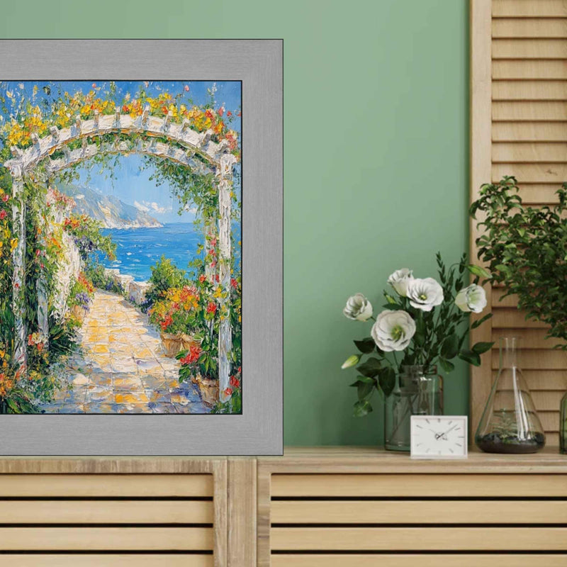 19x27 Frame Stain Steel Flat With Black Lip Picture Frame