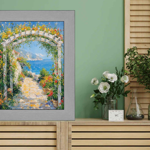 22x30 Frame Stain Steel Flat With Black Lip Picture Frame