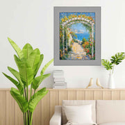 8.5x11 Frame Stain Steel Flat With Black Lip Picture Frame