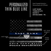Thin Blue Line framed Police officer gift Art Picture Frame Store New Jersey